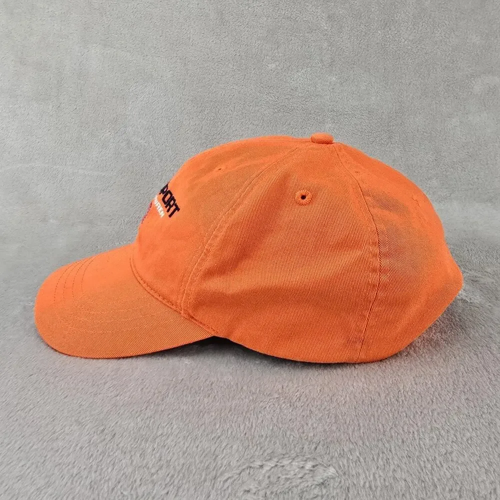 Vintage Polo Sport Ralph Lauren Hat Orange USA Flag Rare Cap Adjustable 90s Y2K